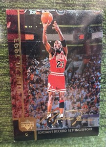Michael Jordan UD 1993 NBA Finals Jordans Record Setting Effort Jumbo 3.5x5 MJ3