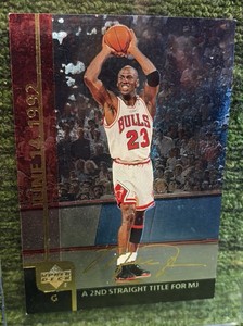 Michael Jordan 1999 Upper Deck NBA Finals 2nd Title 1992 Bulls Jumbo 3.5x5