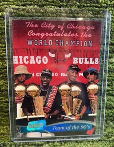 Chicago Bulls 1997-98 Topps Stadium Club Team Of The 90s #5 Michael Jordan