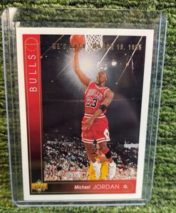 Michael Jordan Hes Back 1993-94 Upper Deck 23 Chicago Bulls.