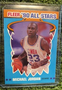 1990 Fleer All-Stars #5 Michael Jordan Chicago Bulls HOF