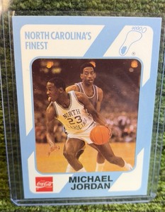 1989 Collegiate Collection coke cola Michael Jordan #17 Bulls North Carolinas Finest UNC