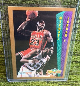 1992-93 Fleer - Slam Dunk #273 Michael Jordan HOF Chicago Bulls