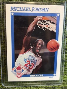 1991-92 NBA Hoops Basketball Card #253 Michael Jordan 91 All Stars