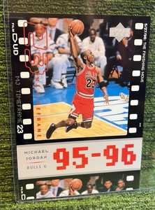 1998 Upper Deck Timeframe #J3 The Finishing Move 95-96 Jumbo Card MICHAEL JORDAN