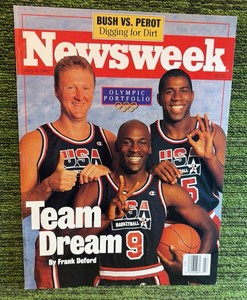 Newsweek Magazine USA OLYMPIC DREAM TEAM Michael Jordan Magic July 6 1992