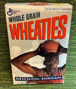Michael Jordan General Mills WHEATIES Silver Cereal Box Collector Edition 1993 NBA Bull Sealed