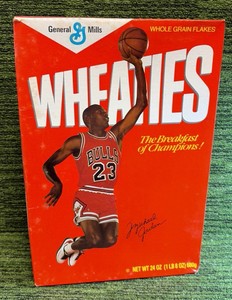 1989 Michael Jordan Wheaties General Mills UNOPENED 24OZ Chicago Bulls