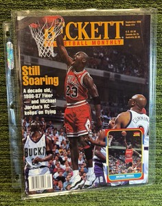 1996 Beckett Basketball Card Magazine Issue #74 Michael Jordan Bulls September