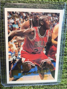 Michael Jordan 1995-1996 Topps Basketball Card #277 Chicago Bulls