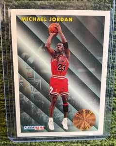 Fleer 1993-94 League Leader #224 Michael Jordan Chicago Bulls Basketball Card
