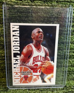 PANINI NBA 95-96 BASKETBALL MICHAEL JORDAN #83 STICKER EUROPEAN RARE