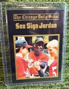 1992 The Chicago Daily Gram Michael Jordan Sox Sign Jordan