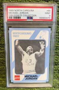 1989 North Carolina Michael Jordan Collegiate Collection #65 PSA 9 Mint HOF