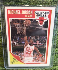 1989 90 Fleer  #21 Michael Jordan Chicago Bulls Hall of Fame