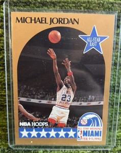 1990 Michael Jordan NBA Hoops #5 Basketball Card All-Star East Weekend Miami HOF