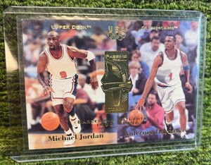 1996 Upper Deck Olympicard Michael Jordan Passing the Torch #134