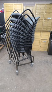 Conference chairs & cart
