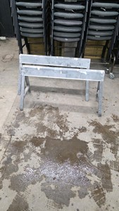 metal sawhorses