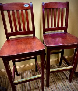 high top chairs x2
