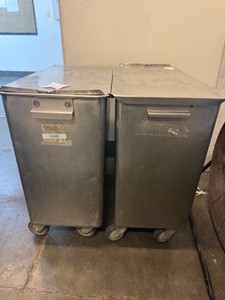 stainless steel ingredient bins