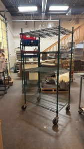 bakers rack on wheels