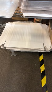 Stack of white boxes