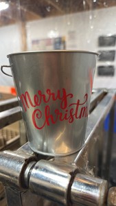 Merry Christmas pails