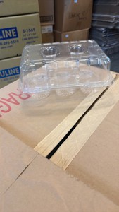 Half a box of six count cupcake containers