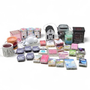 Mixed Scented Items Lot - Wax Melts, Candles, Warmers, Plug-Ins & Decor