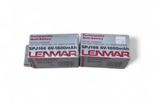 2 Lenmar SPJ166 Rechargeable Multi-Batteries - 6V 1600mAh