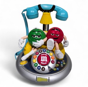 M&Ms Brand Desk Telephone  Candy Character Novelty Phone (Untested)