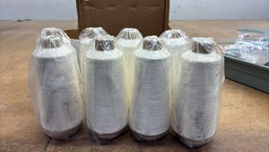 white thread spools 8 new