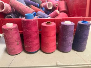 Bucket of Serger threads