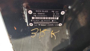 2012 Bobcat 86 Snow Blade Attachment