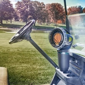 Mr Heater Golf Cart Heater  4000 BTU  5 hour operating time  Universal Cup Hold Stand  use with 1 lb propane cylinder