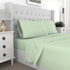 King  Purity Home 400 -Thread Count Cotton Bed Sheet Set  Sage color  Retail $74