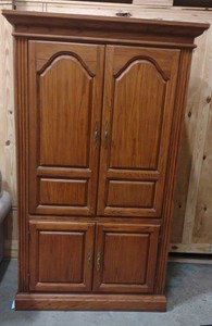 wooden TV armoire