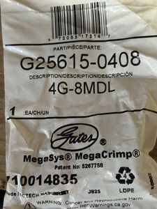 G25615-04-08   Qty of 32 Gates Hydraulic Hose Crimp Fitting