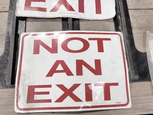 Assorted Exit Signs