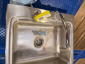 3 Used Single Basin Stainless Sinks with Faucets