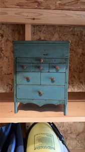 miniature dresser, contents Unknown