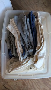 box of clothing Port authority has pictured