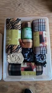 box of throw fleece as pictured new