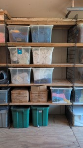 11 boxes of shirts, blankets, sweatshirts miscellaneous overstock