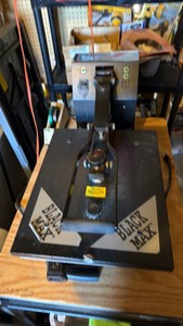Black Max Heat Press Nation and rolling table