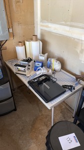 Sublimation Starter Setup  Mug Heat Press  Toshiba Laptop  Work Table  Supplies
