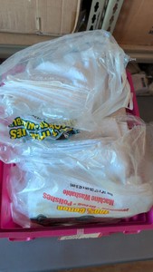 White washer dries polished. 100% cotton machine washable rags