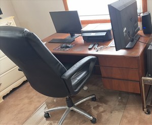 - desk- chair- chair mat