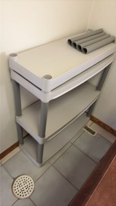 rubbermaid collapsible shelving storage
